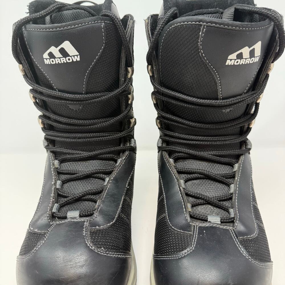 Morrow Snowboarding Boot Men's 8 Black Shock Absorbing Cushioning Adjustable - Picture 5 of 15